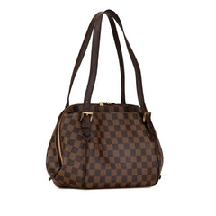 ルイ ヴィトン ダミエ ベレムMM ショルダーバッグ N51174 ブラウン PVC レザー レディース LOUIS VUITTON 【中古】