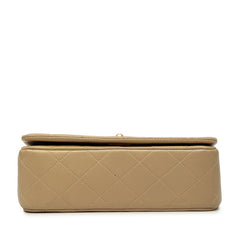 シャネル ココマーク マトラッセ チェーン ショルダーバッグ ベージュ ラムスキン レディース CHANEL 中古