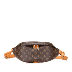 ルイ ヴィトン モノグラム バムバッグ ボディバッグ ウエストバッグ M43644 ブラウン PVC レザー レディース LOUIS VUITTON 【中古】