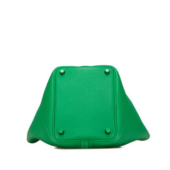エルメス ピコタンロックPM ハンドバッグ グリーン トリヨンクレマンス レディース HERMES 【中古】