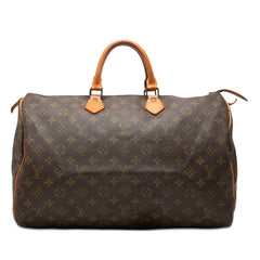 ルイ ヴィトン モノグラム スピーディ40 ハンドバッグ ボストンバッグ M41522 ブラウン PVC レザー レディース LOUIS VUITTON 【中古】