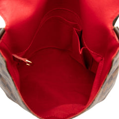 ルイ ヴィトン ダミエ ミュゼット ショルダーバッグ N51302 ブラウン PVC レザー レディース LOUIS VUITTON 【中古】