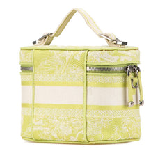 ディオール トワル ジュ ドゥイ バニティバッグ ハンドバッグ ショルダーバッグ 2WAY グリーン ジャガード レディース Dior 【中古】