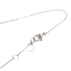 ディオール ロゴ ハート モチーフ ペンダント ネックレス シルバー グレー メタル レディース Dior 【中古】