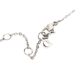 ディオール ロゴ ハート モチーフ ペンダント ネックレス シルバー グレー メタル レディース Dior 【中古】