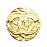シャネル ヴィンテージ ココマーク ラウンド ブローチ ゴールド メッキ レディース CHANEL 【中古】