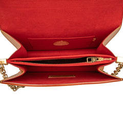 ルイ ヴィトン × 草間彌生 モノグラム サック ドーフィーヌ MM チェーンハンドバッグ ショルダーバッグ 2WAY M46432 ブラウン マルチカラー PVC レザー レディース LOUIS VUITTON 【中古】