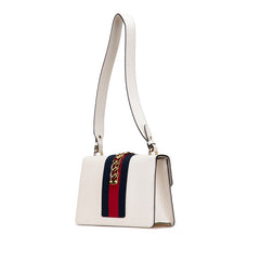 グッチ シルヴィ ワンショルダーバッグ 421882 ホワイト マルチカラー レザー レディース GUCCI 【中古】
