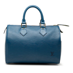 ルイ ヴィトン エピ スピーディ25 ハンドバッグ ミニボストンバッグ M43015 トレドブルー レザー レディース LOUIS VUITTON 【中古】