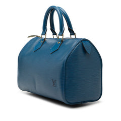 ルイ ヴィトン エピ スピーディ25 ハンドバッグ ミニボストンバッグ M43015 トレドブルー レザー レディース LOUIS VUITTON 【中古】