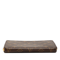 ルイ ヴィトン モノグラム ジッピー ウォレット ラウンドファスナー 長財布 M60017 ブラウン PVC レザー レディース LOUIS VUITTON 【中古】