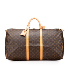ルイ ヴィトン モノグラム キーポル60 ボストンバッグ トラベルバッグ M41422 ブラウン PVC レザー レディース LOUIS VUITTON 【中古】