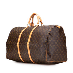 ルイ ヴィトン モノグラム キーポル60 ボストンバッグ トラベルバッグ M41422 ブラウン PVC レザー レディース LOUIS VUITTON 【中古】
