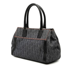 ディオール フライトライン トロッター ハンドバッグ グレー オレンジ デニム レザー レディース Dior 【中古】