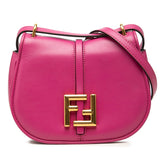 フェンディ カ モン スモール 斜め掛け ショルダーバッグ 8BS082 ピンク系 レザー レディース FENDI 中古