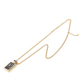 シャネル ココマーク パフュームボトル モチーフ ネックレス ゴールド ブラック メッキ レディース CHANEL 【中古】