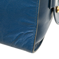 プラダ エスプラナード ハンドバッグ ショルダーバッグ 2WAY 1BA046 ブルー レザー レディース PRADA 【中古】