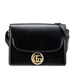 グッチ GGマーモント ショルダーバッグ 589471 ブラック レザー レディース GUCCI 【中古】