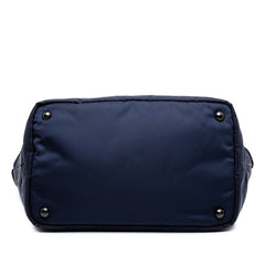 プラダ ショルダーバッグ ハンドバッグ 2WAY 1BG959 ネイビー ブラック ナイロン レザー レディース PRADA 【中古】