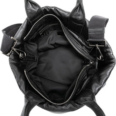 プラダ ショルダーバッグ ハンドバッグ 2WAY 1BG959 ネイビー ブラック ナイロン レザー レディース PRADA 【中古】