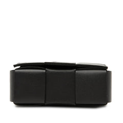 ボッテガヴェネタ マキシイントレチャート ショルダーバッグ ブラック レザー レディース BOTTEGAVENETA 【中古】