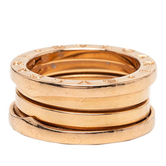 ブルガリ B-zero1 ビーゼロワン リング 指輪 #51 K18PG ピンクゴールド レディース BVLGARI 【中古】