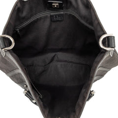 グッチ GGキャンバス アビー トートバッグ ショルダーバッグ 2WAY Dリング 268641 ブラック レザー キャンバス レディース GUCCI 【中古】