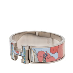エルメス クリッククラックH PM ブレスレット シルバー ブルー マルチカラー メタル レディース HERMES 【中古】