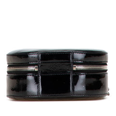 シャネル ココマーク チェーン ショルダーバッグ ハンドバッグ 2WAY ブラック エナメル レディース CHANEL 【中古】