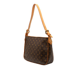 ルイ ヴィトン モノグラム ハドソンGM 斜め掛け ショルダーバッグ M40045 ブラウン PVC レザー レディース LOUIS VUITTON 【中古】