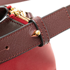 ロエベ ハンモック ハンドバッグ ショルダーバッグ 2WAY ワインレッド ボルドー レザー レディース LOEWE 【中古】