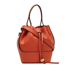 ロエベ バルーンバッグ ミニ ショルダーバッグ ハンドバッグ 2WAY オレンジ レザー レディース LOEWE 中古