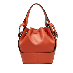 ロエベ バルーンバッグ ミニ ショルダーバッグ ハンドバッグ 2WAY オレンジ レザー レディース LOEWE 中古