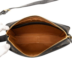 セリーヌ トリオンフ ショルダーバッグ ブラック ブラウン PVC レザー レディース CELINE 【中古】