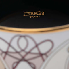 エルメス エマイユ Coup de Fouet 馬 鞭 モチーフ バングル ゴールド ベージュ マルチカラー メッキ レディース HERMES 【中古】