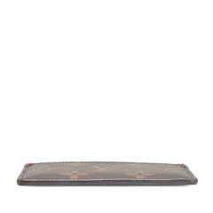 ルイ ヴィトン モノグラム ポルトカルト サーンプル カードケース M60703 ブラウン フューシャ PVC レザー レディース LOUIS VUITTON 【中古】