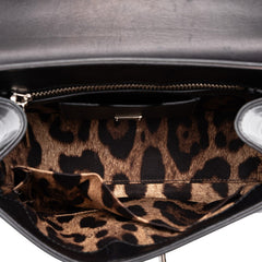 ドルチェアンドガッバーナ ショルダーバッグ ハンドバッグ 2WAY トップハンドル ブラック パテントレザー レディース DOLCE&GABBANA 中古