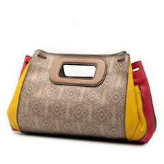ロエベ アナグラム ハンドバッグ ショルダーバッグ 2WAY ホワイト マルチカラー PVC レザー レディース LOEWE 【中古】