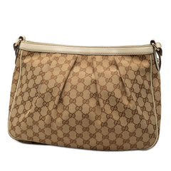 グッチ GGキャンバス スーキー ショルダーバッグ 296834 ベージュ キャンバス レザー レディース GUCCI 【中古】