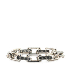 ルイ ヴィトン モノグラム チェーン ブレスレット #M M64223 シルバー メタル メンズ LOUIS VUITTON 【中古】