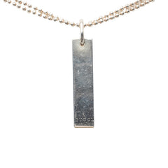 グッチ ダブル ボールチェーン ロゴプレート ペンダント ネックレス SV925 シルバー レディース GUCCI 【中古】