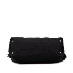 プラダ スカル スタッズ ショルダーバッグ ハンドバッグ 2WAY VA889C ブラック ナイロン レザー レディース PRADA 【中古】