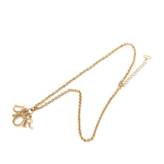 ディオール ロゴ ネックレス ゴールド メッキ レディース Dior 【中古】