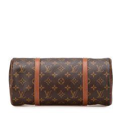 ルイ ヴィトン モノグラム パピヨン30 ハンドバッグ M51385 ブラウン PVC レザー レディース LOUIS VUITTON 【中古】
