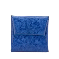 エルメス バスティア コインケース ブルーロワイヤル テールバテュ ヴォーエプソン レディース HERMES 【中古】