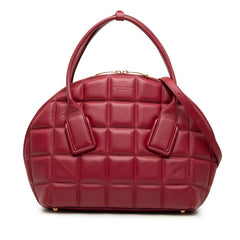 ボッテガヴェネタ ザ スウープ ハンドバッグ ショルダーバッグ 2WAY レッド レザー レディース BOTTEGAVENETA 【中古】