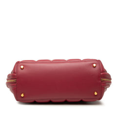 ボッテガヴェネタ ザ スウープ ハンドバッグ ショルダーバッグ 2WAY レッド レザー レディース BOTTEGAVENETA 【中古】