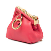 フェンディ ナノ フェンディ ファースト チャーム チェーン ミニショルダーバッグ 7AS051 ABVE ピンク レザー レディース FENDI 【中古】