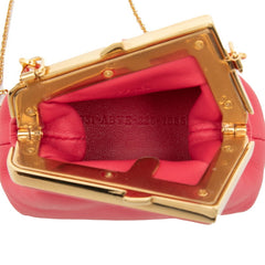 フェンディ ナノ フェンディ ファースト チャーム チェーン ミニショルダーバッグ 7AS051 ABVE ピンク レザー レディース FENDI 【中古】