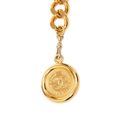 シャネル ココマーク 31 RUE CAMBON ル カンボン ロゴプレート チェーンベルト ゴールド メッキ レディース CHANEL 【中古】